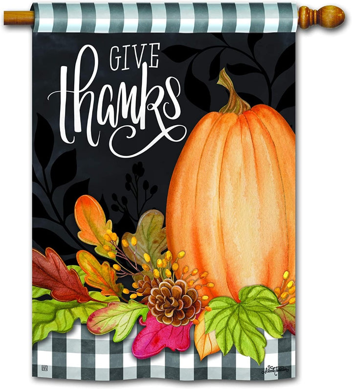 Season of Thanks Banner Thanksgiving Flag heartlandflags