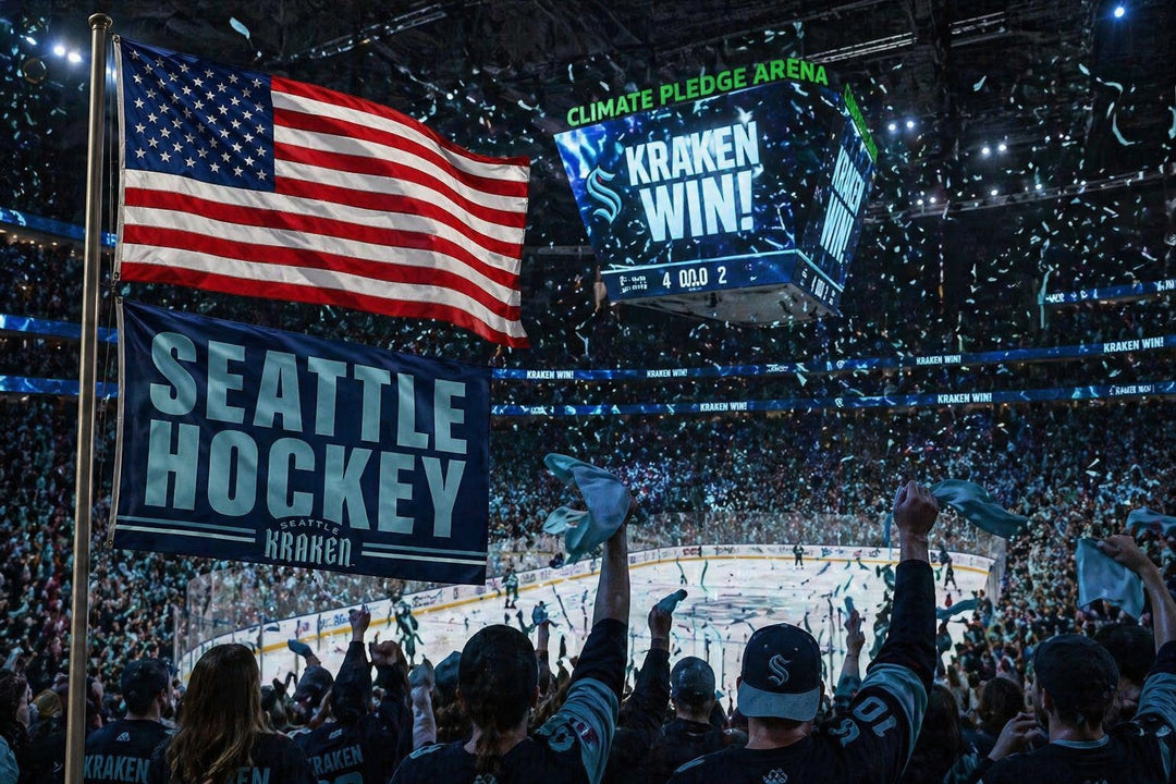 Seattle Kraken Flag 3x5 Hockey Slogan heartlandflags