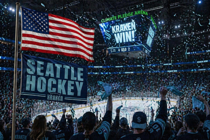 Seattle Kraken Flag 3x5 Hockey Slogan heartlandflags