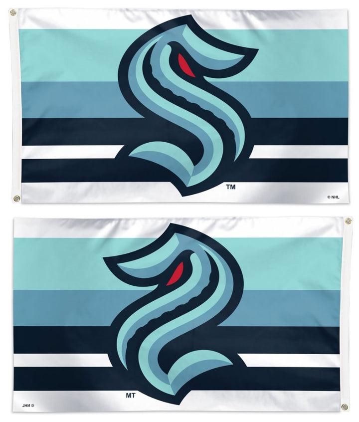 Seattle Kraken Flag 3x5 Home Stripe heartlandflags