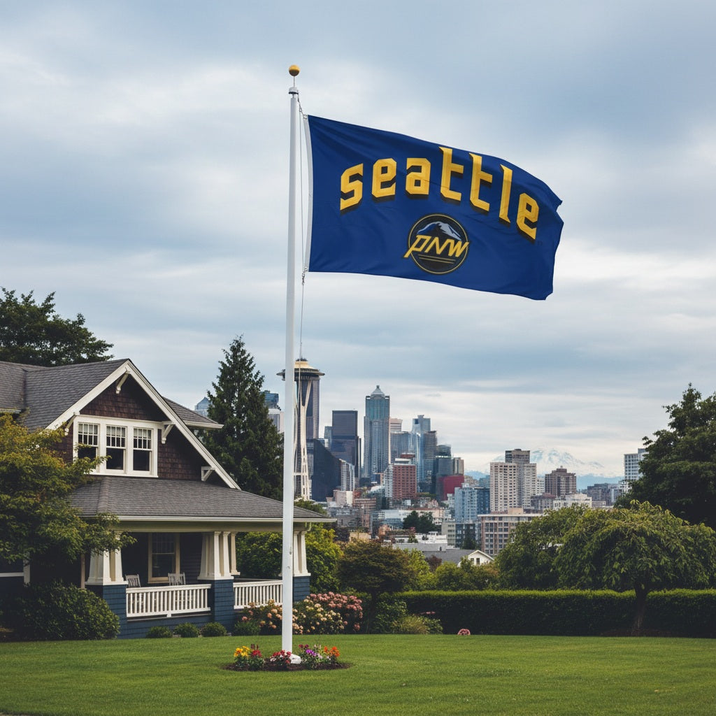 Seattle Mariners Flag 3x5 City Connect Logo PNW heartlandflags