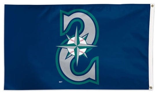 Seattle Mariners Flag 3x5 Logo Only heartlandflags