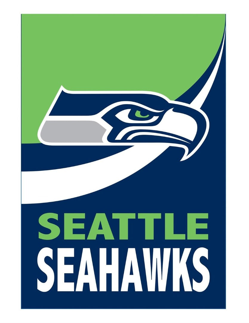 Seattle Seahawks 2 Sided Burlap Banner heartlandflags