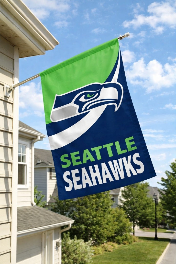 Seattle Seahawks 2 Sided Burlap Banner heartlandflags