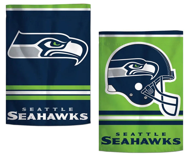 Seattle Seahawks 2 Sided Garden Flag Helmet Logo heartlandflags