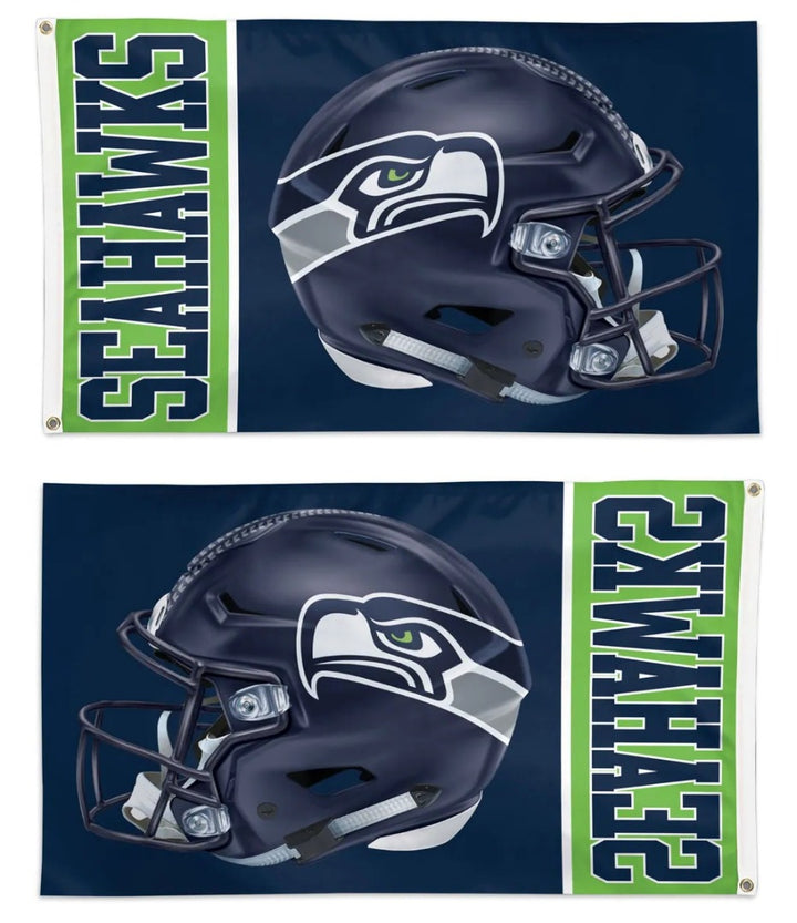 Seattle Seahawks 3x5 Helmet Flag heartlandflags