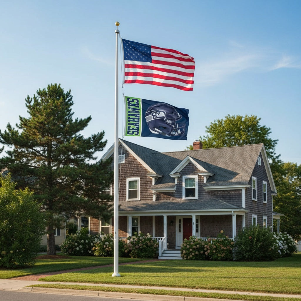 Seattle Seahawks 3x5 Helmet Flag heartlandflags