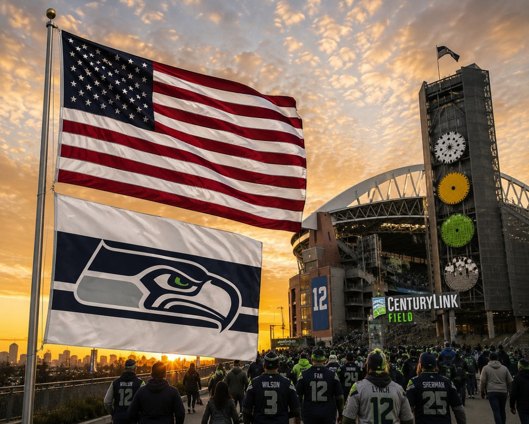 Seattle Seahawks Flag 3x5 Away Stripe heartlandflags