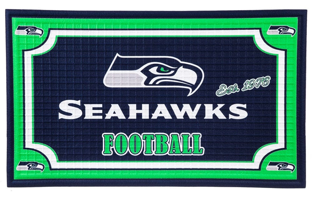 Seattle Seahawks Football Door Mat Embossed Floormat heartlandflags