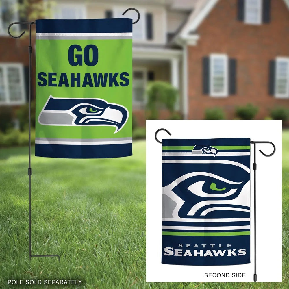 Seattle Seahawks Garden Flag 2 Sided Go Seahawks heartlandflags