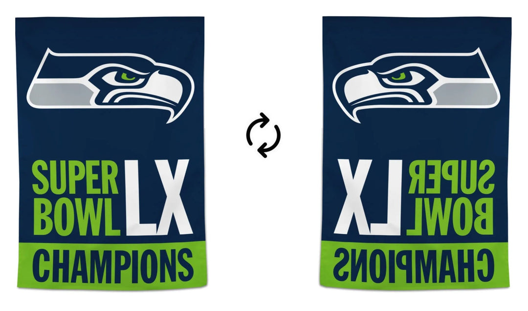 Seattle Seahawks Super Bowl LX Champions Banner heartlandflags