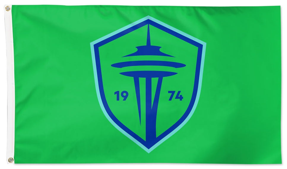 Seattle Sounders Flag 3x5 New Logo 2 Sided heartlandflags