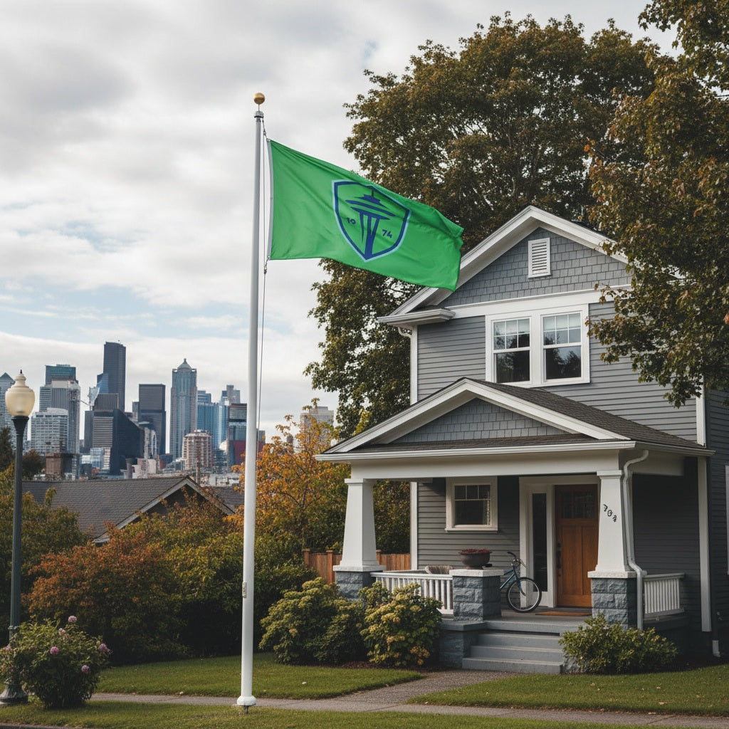 Seattle Sounders Flag 3x5 New Logo heartlandflags