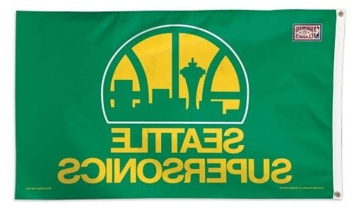 Seattle Supersonics Flag 3x5 Retro Logo heartlandflags