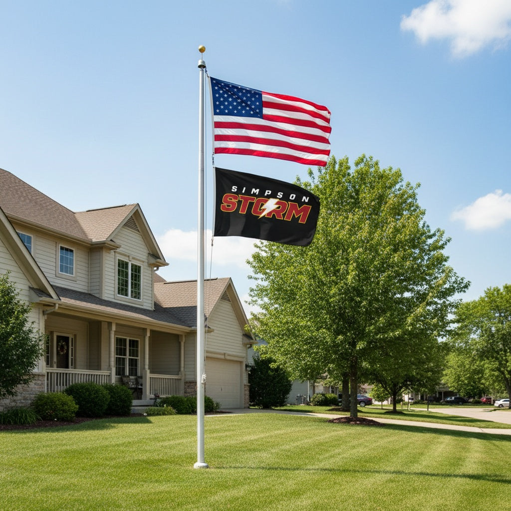 Simpson College Flag 3x5 Storm heartlandflags