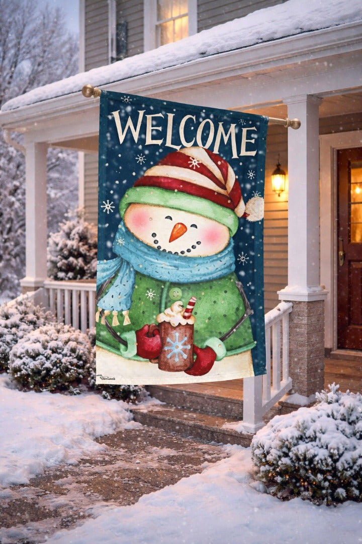 Snow Country 2 Sided Welcome Banner heartlandflags