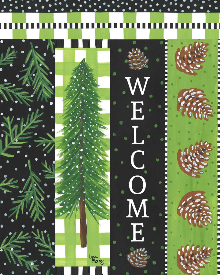 Snowy Pines 20 Inch Art Pole heartlandflags