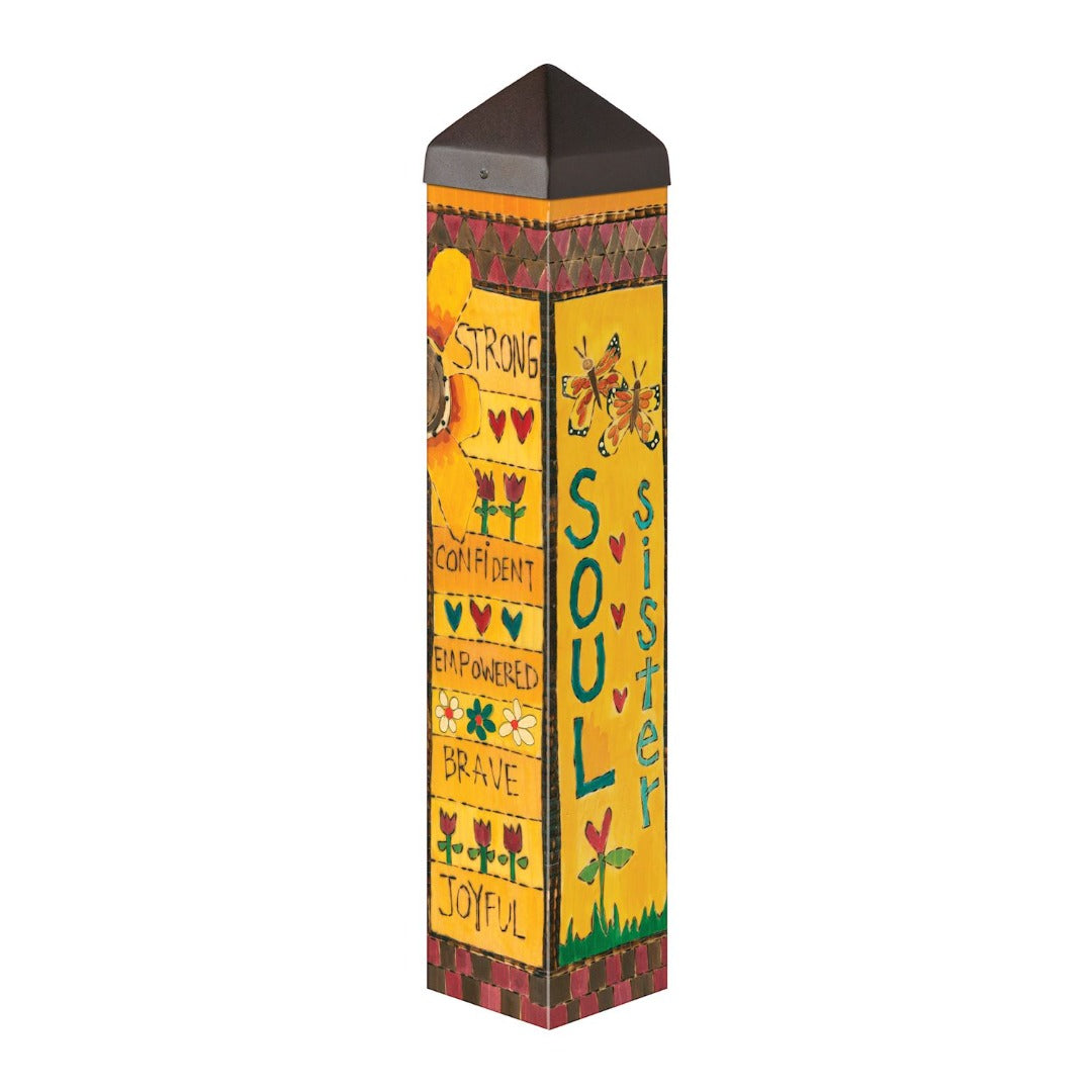 Soul Sister Art Pole 20 Inches Tall heartlandflags