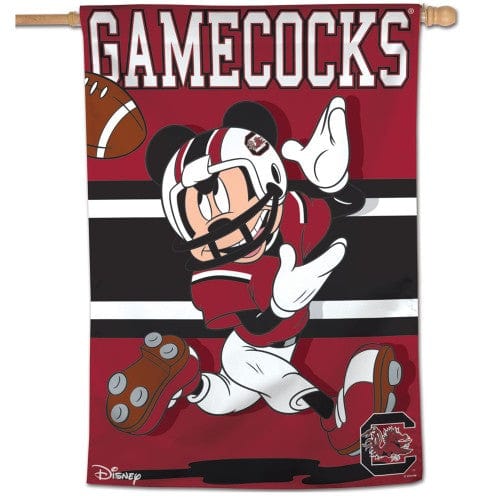 South Carolina Banner Mickey Mouse Gamecoks Football House Flag heartlandflags