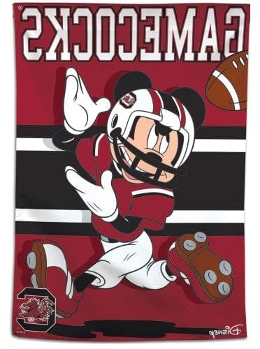 South Carolina Banner Mickey Mouse Gamecoks Football House Flag heartlandflags