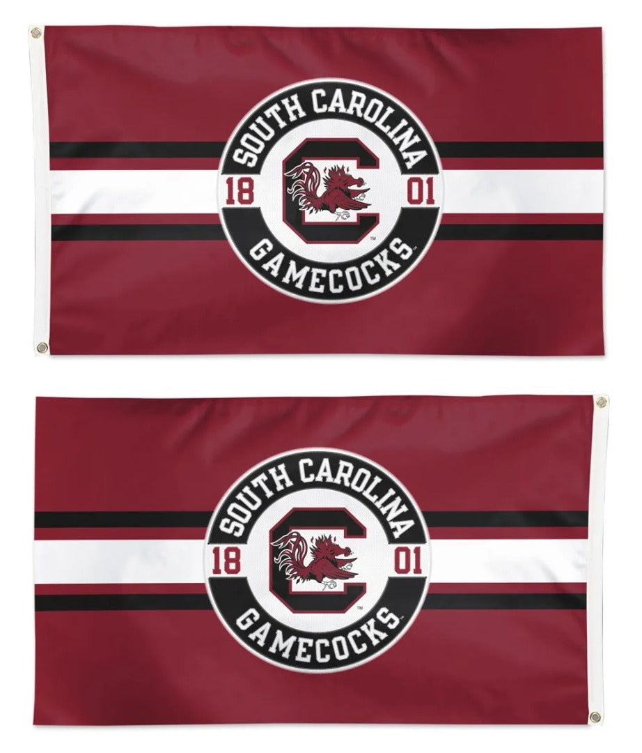 South Carolina Gamecocks 2 Sided Embroidered 3x5 Flag heartlandflags
