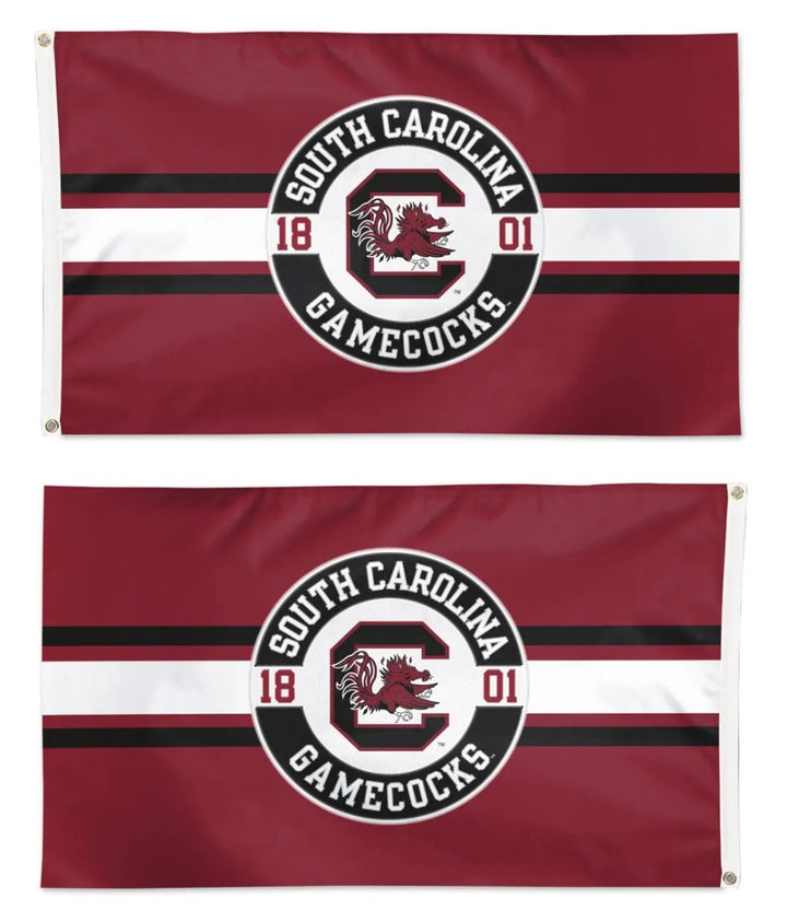 South Carolina Gamecocks 2 Sided Embroidered 3x5 Flag heartlandflags