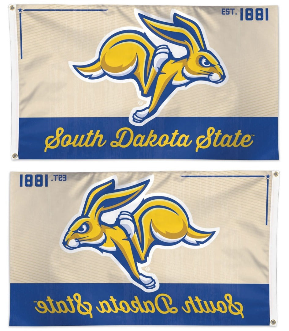 South Dakota State Flag 3x5 Jackrabbits Vintage heartlandflags