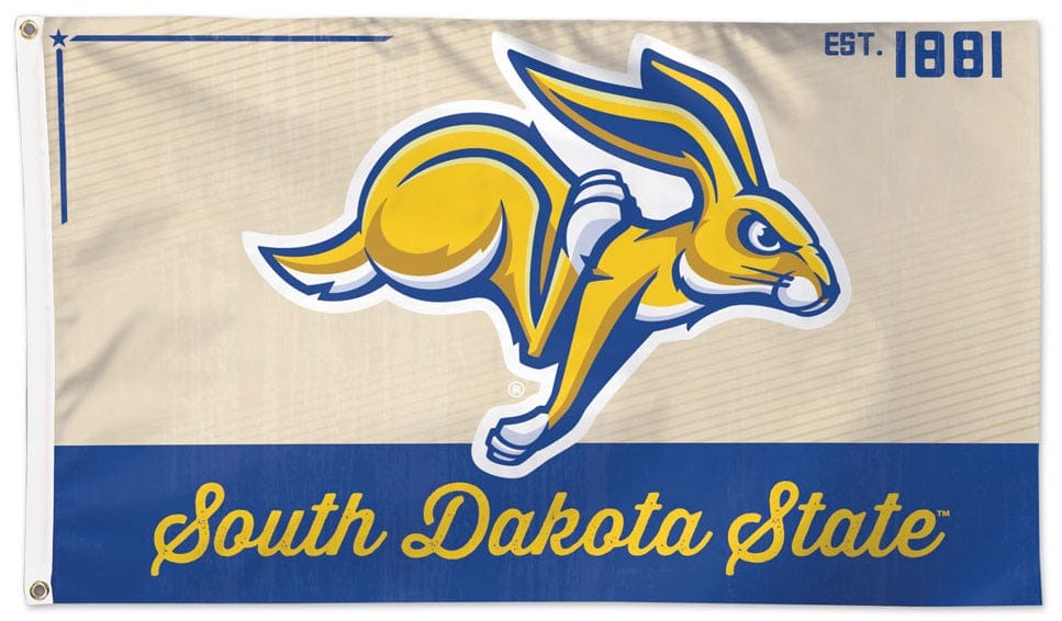 South Dakota State Flag 3x5 Jackrabbits Vintage heartlandflags