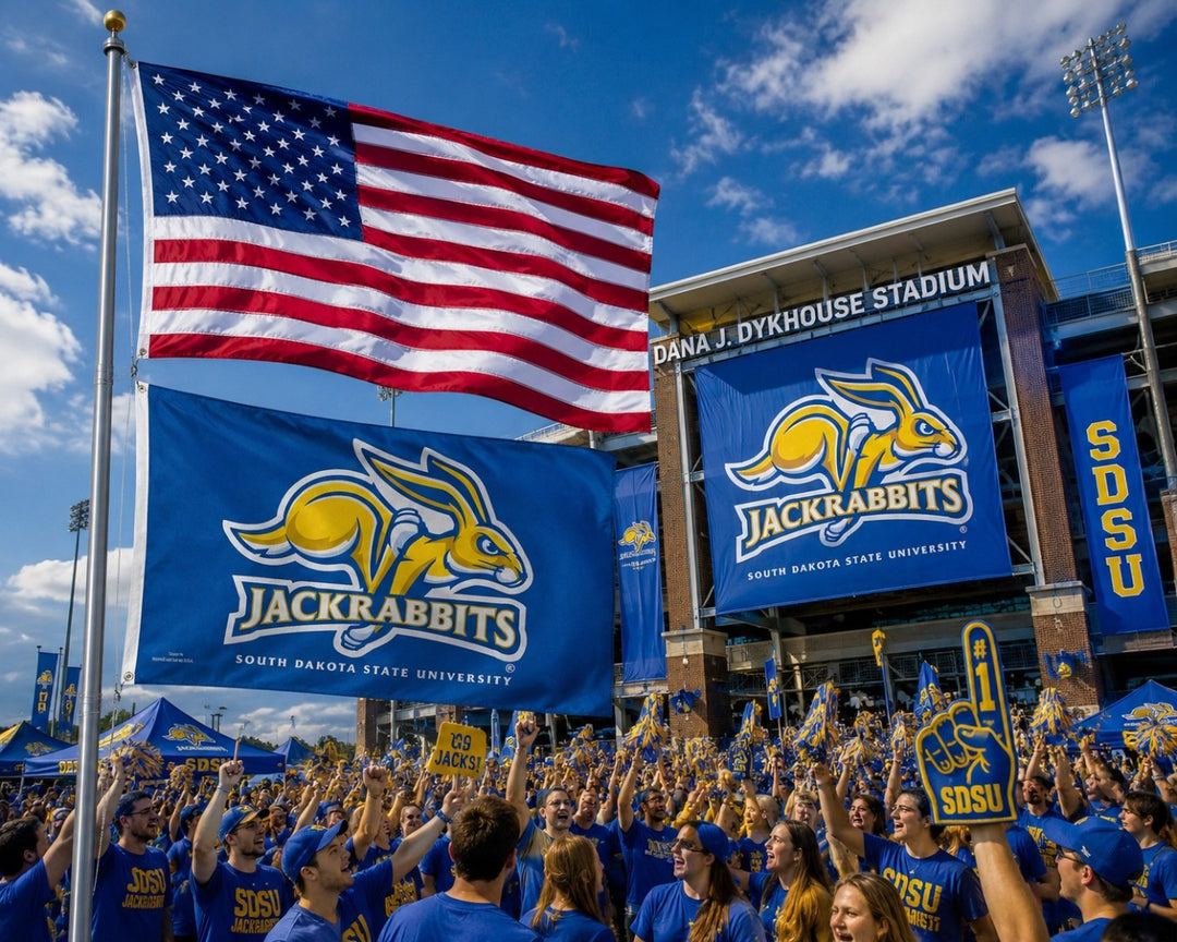South Dakota State Jackrabbits 3x5 Flag heartlandflags