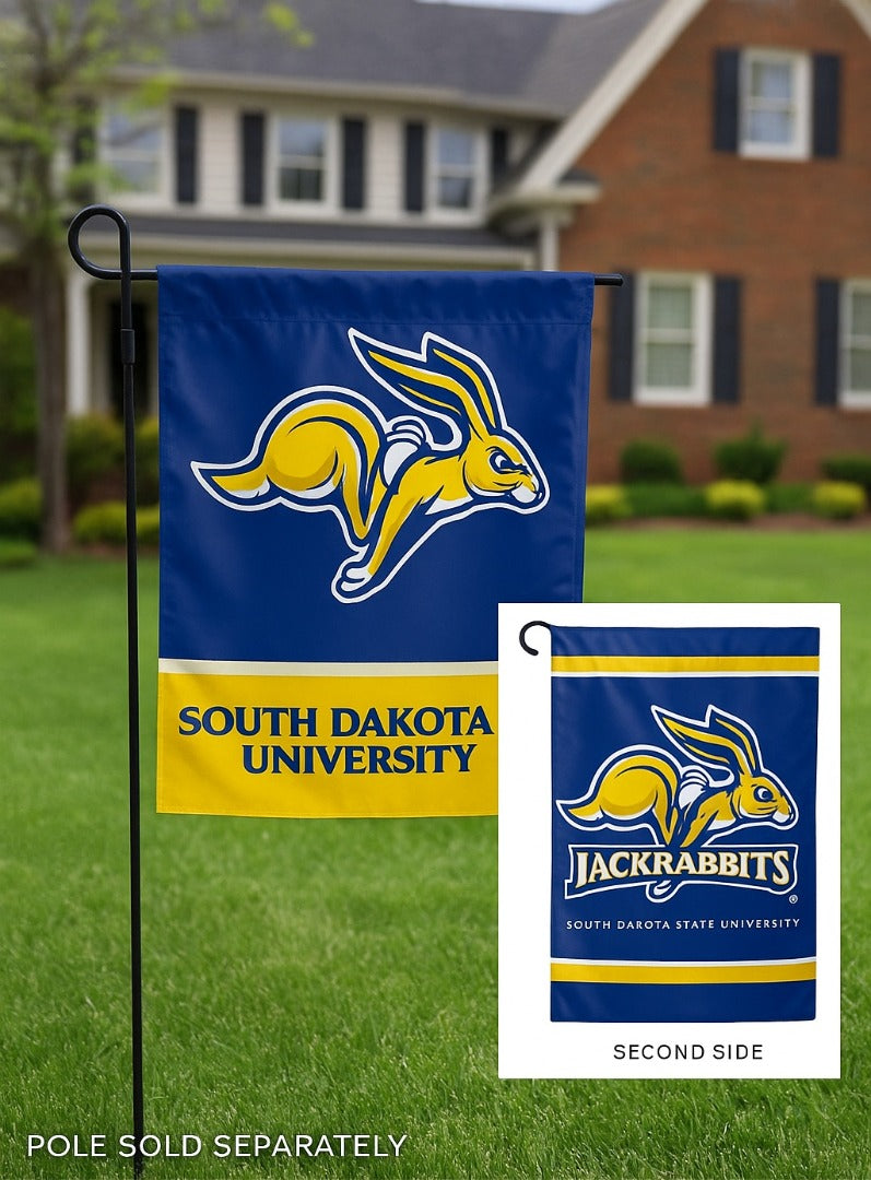 South Dakota State University Jackrabbits Garden Flag 2 Sided SDSU heartlandflags