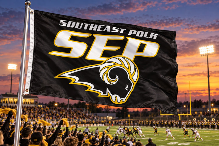 Southeast Polk Rams 2 Sided 3x5 Flag heartlandflags