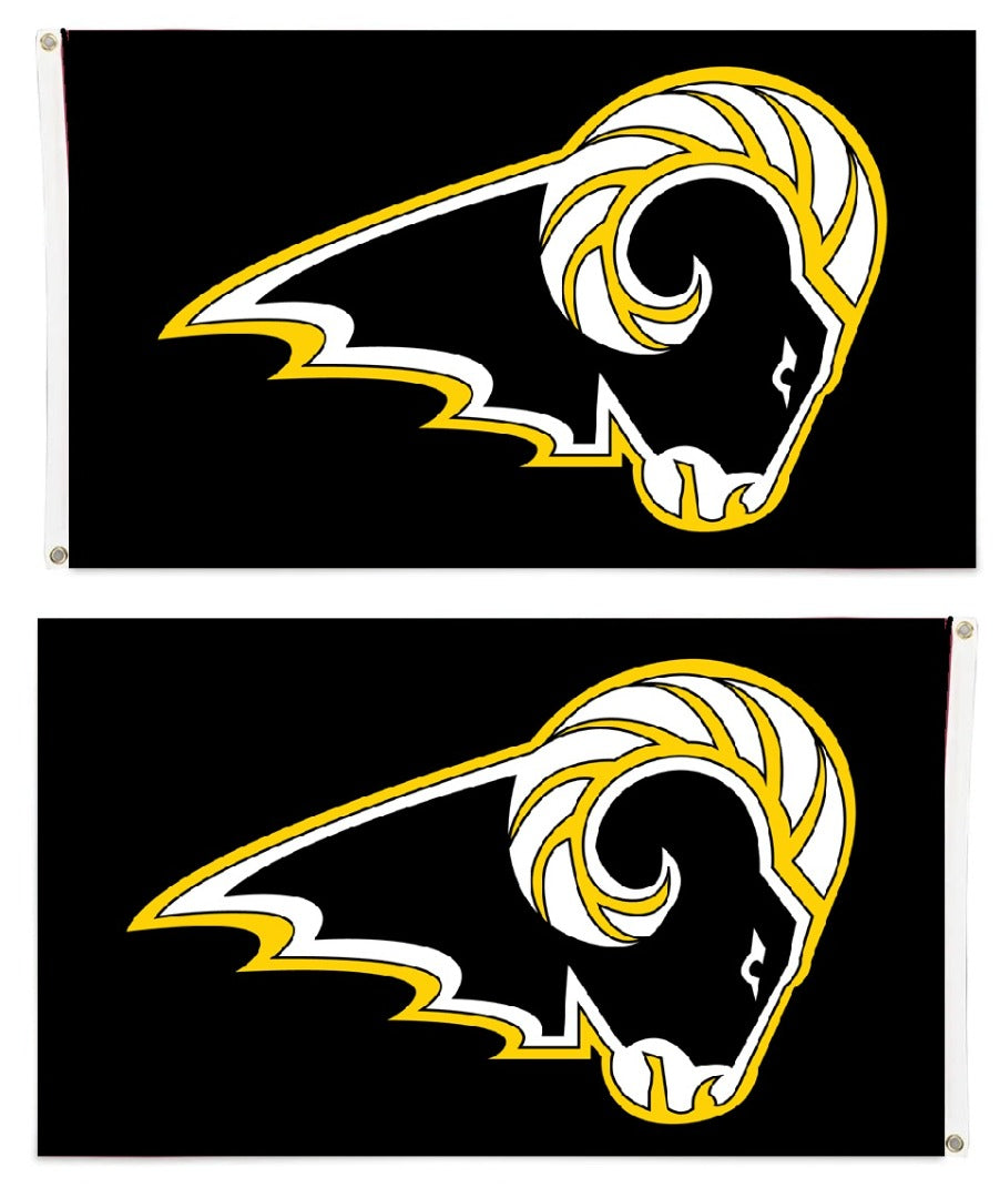 Southeast Polk Rams 2 Sided Logo 3x5 Flag heartlandflags
