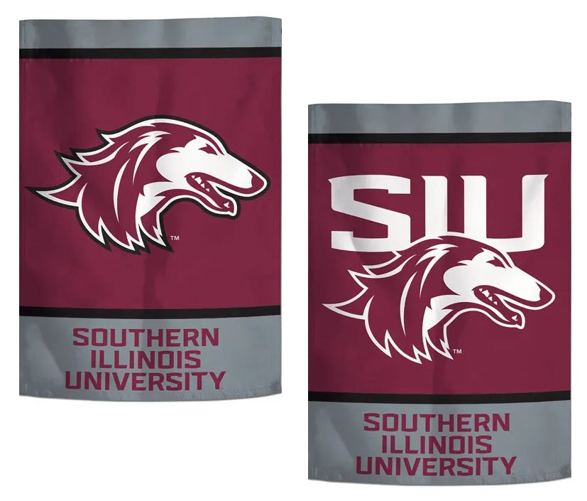 Southern Illinois Garden Flag 2 Sided Salukis SIU heartlandflags