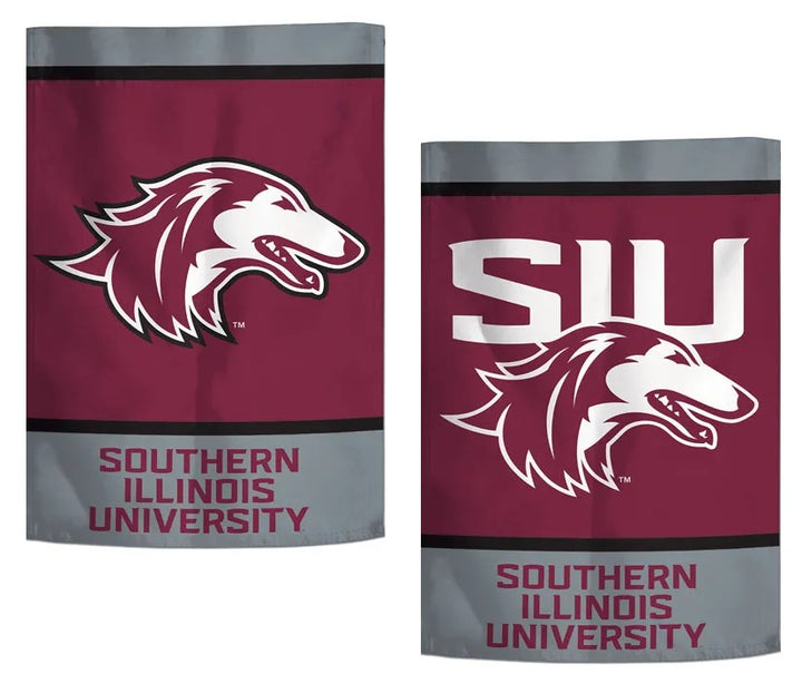 Southern Illinois Garden Flag 2 Sided Salukis SIU heartlandflags