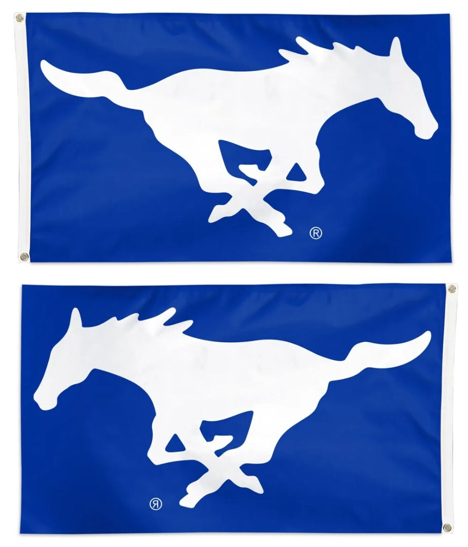 Southern Methodist Mustangs 3x5 Blue Flag heartlandflags