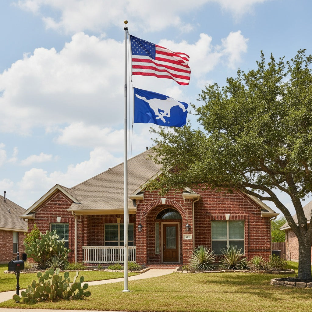 Southern Methodist Mustangs 3x5 Blue Flag heartlandflags