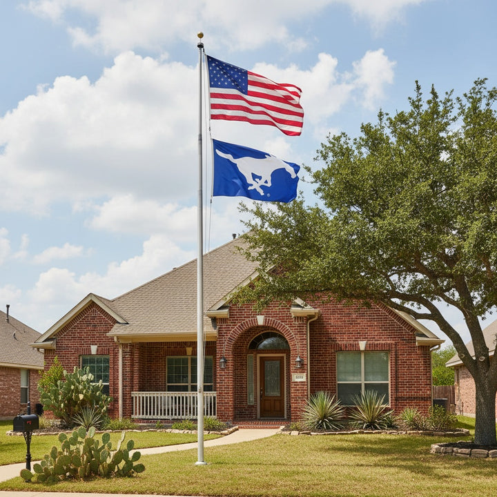 Southern Methodist Mustangs 3x5 Blue Flag heartlandflags