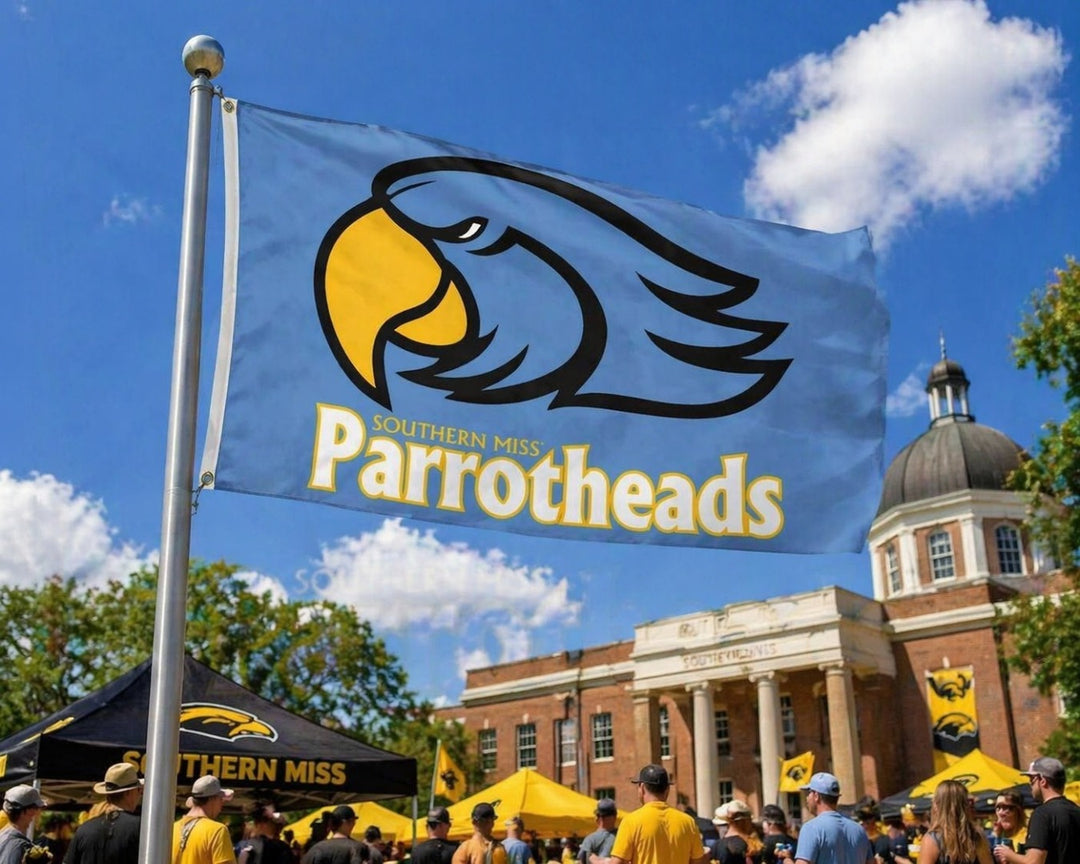 Southern Miss Flag 3x5 Parrotheads Logo heartlandflags
