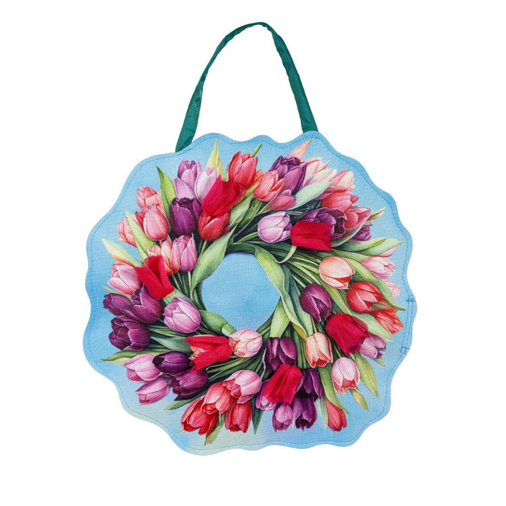 Spring - Patriotic Tulips Reversable Door Decoration heartlandflags