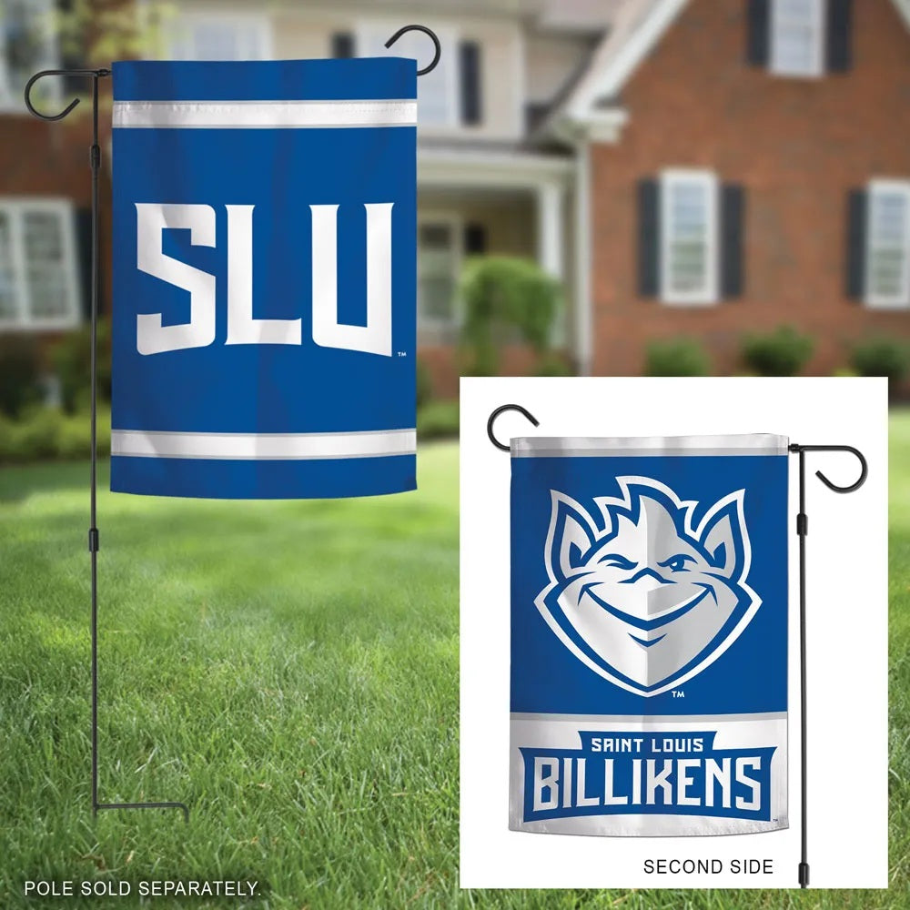 St Louis Billikens Garden Flag 2 Sided Logo heartlandflags