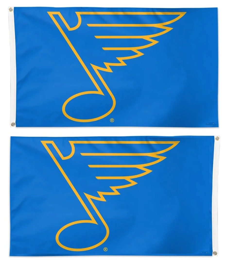 St Louis Blues 2 Sided New Logo 3x5 Flag heartlandflags