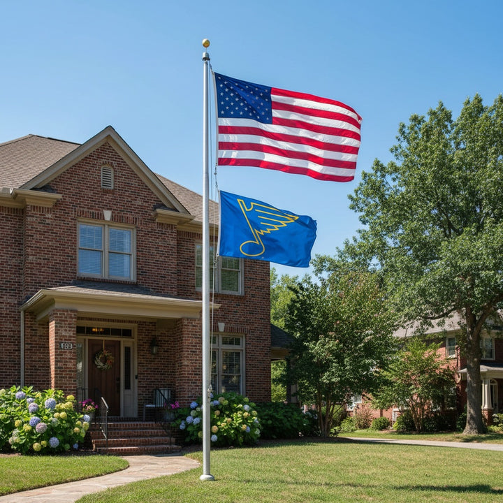 St Louis Blues 2 Sided New Logo 3x5 Flag heartlandflags
