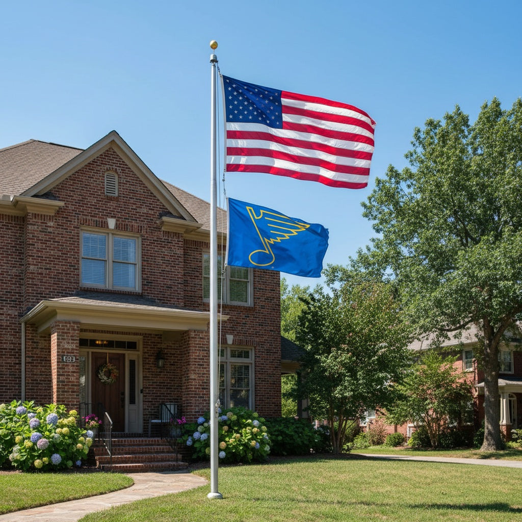 St Louis Blues 3x5 Flag New Logo Blue heartlandflags
