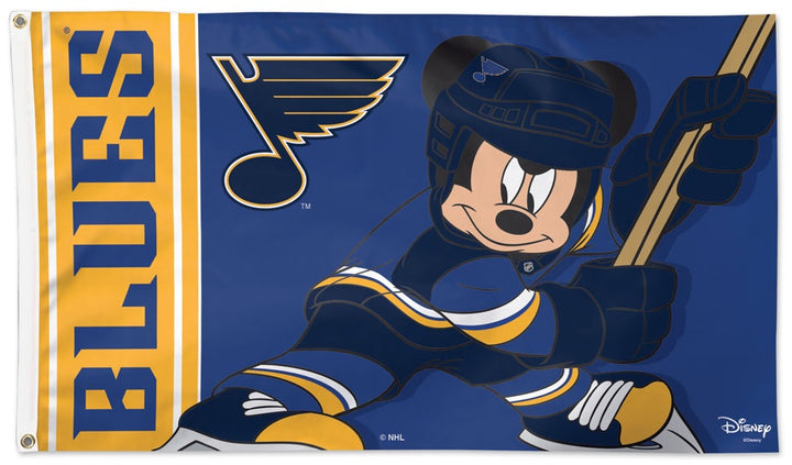 St Louis Blues Flag 3x5 Mickey Mouse Disney heartlandflags