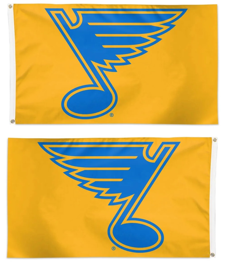 St Louis Blues New Logo Yellow 3x5 Flag heartlandflags
