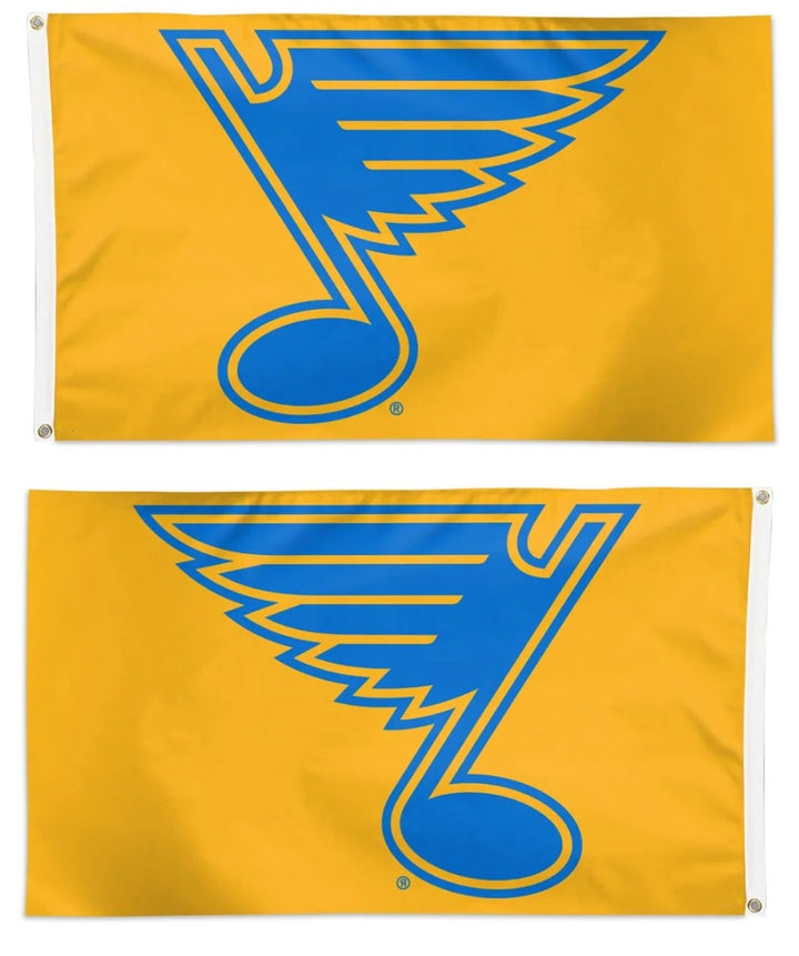 St Louis Blues New Logo Yellow 3x5 Flag heartlandflags