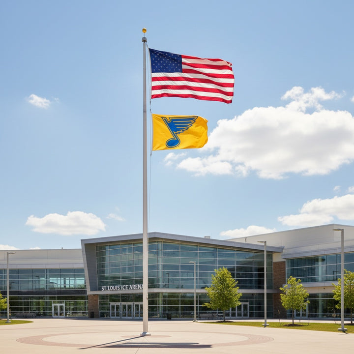 St Louis Blues New Logo Yellow 3x5 Flag heartlandflags