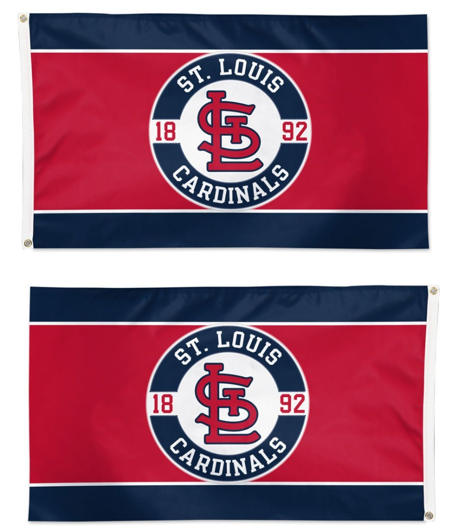 St Louis Cardinals Embroidered Flag 2 Sided 3x5 heartlandflags