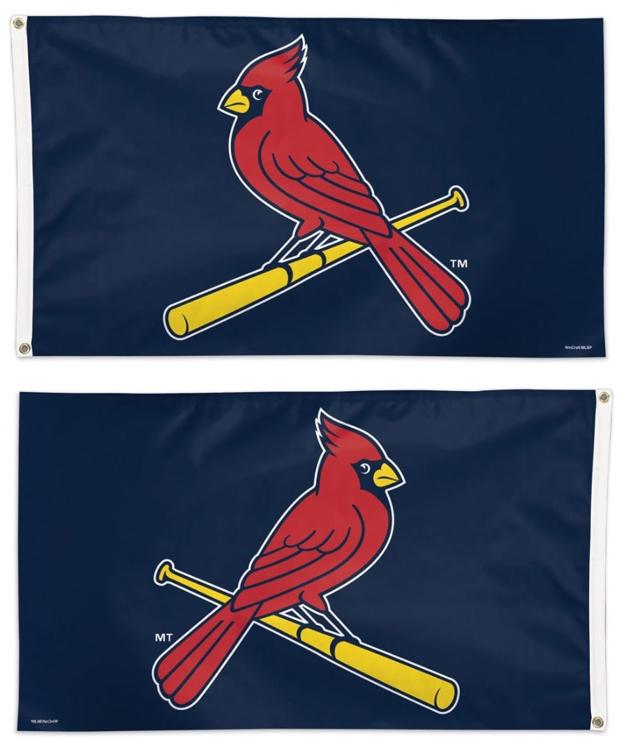St Louis Cardinals Flag 3x5 Logo Blue heartlandflags