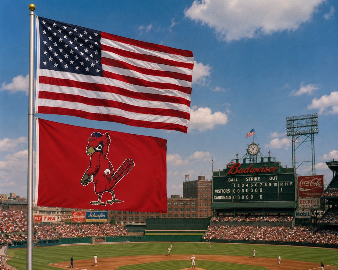 St Louis Cardinals Flag Cooperstown Logo 2 Sided 3x5 heartlandflags